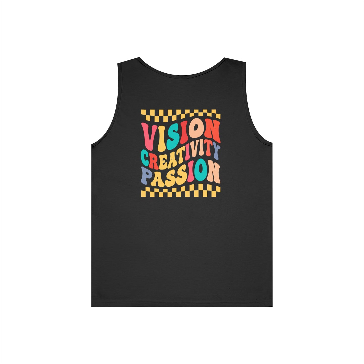 Vision Creativity Passion Tank Top (front logo + back design) – Meme Culture Shirt