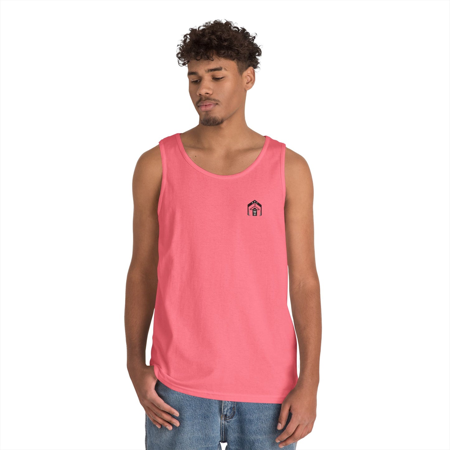 American Flag Tank Top (front logo + back design) – American Pride Shirt