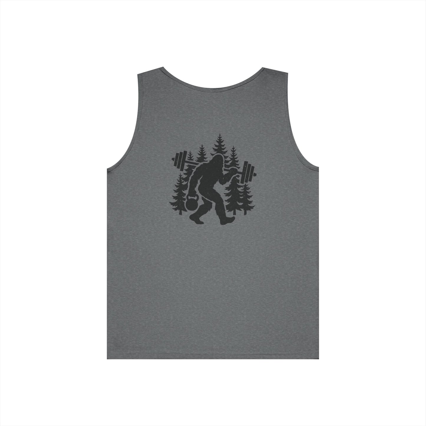 Bigfoot Gains Tank Top (front logo + back design) – Discipline Club Shirt