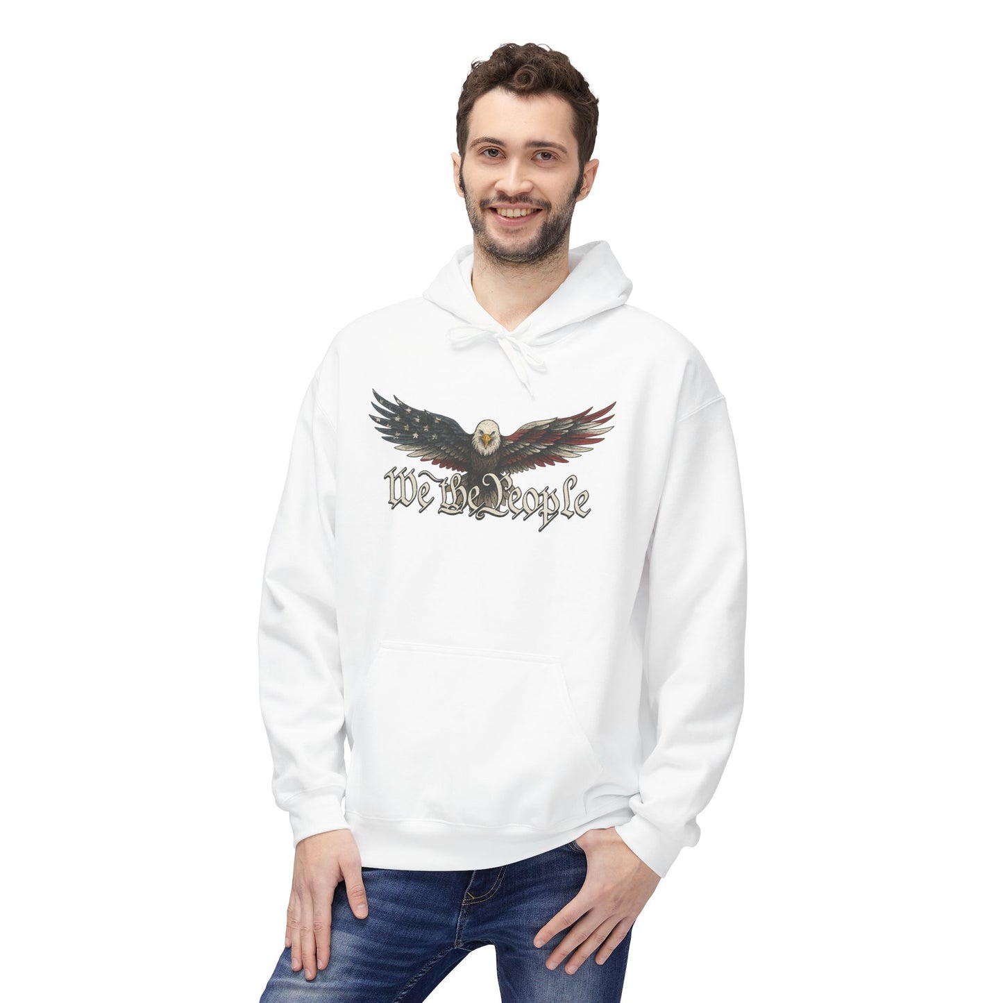 We the People Hoodie (front design) – American Pride Pullover