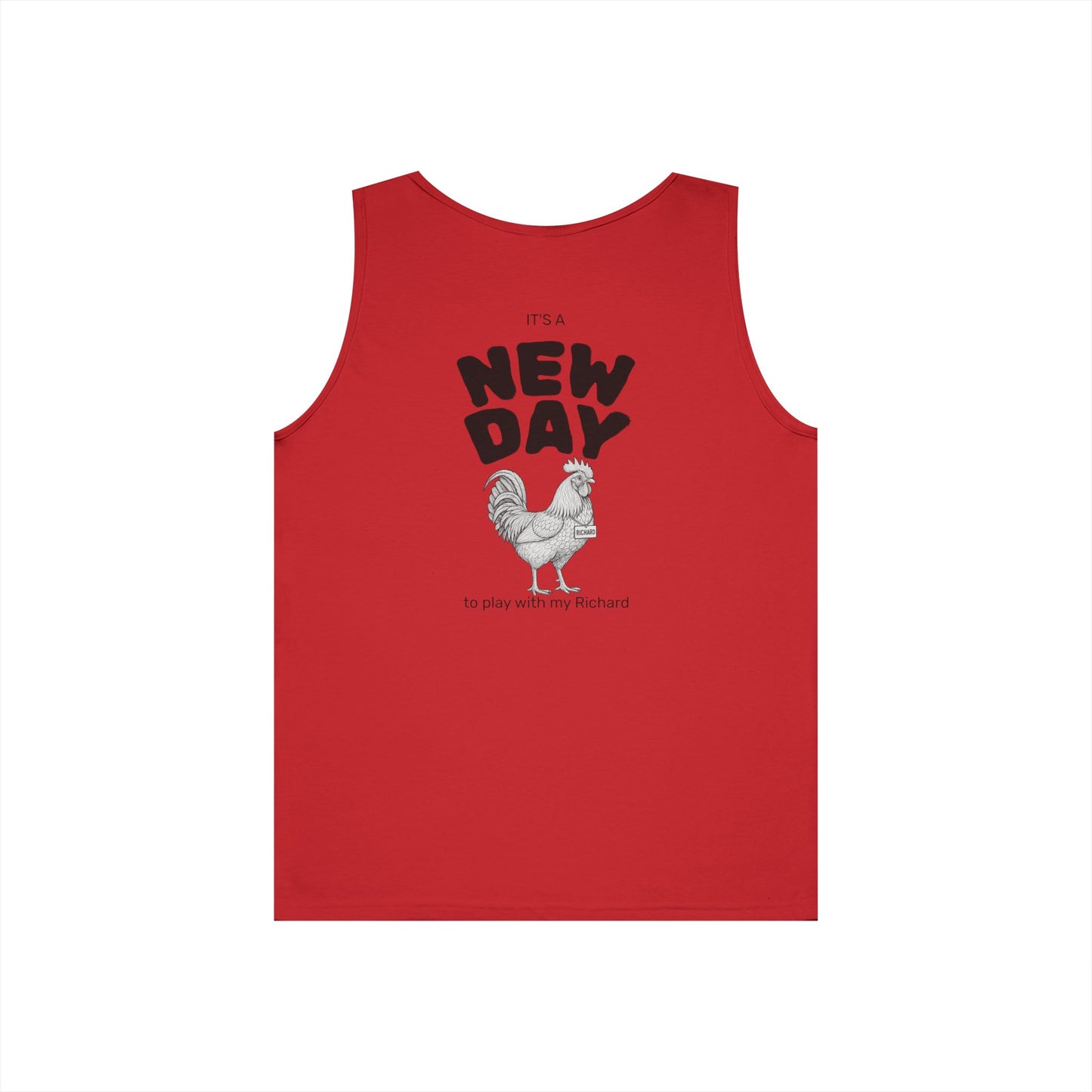 Richard Tank Top (front logo + back design) - Meme Apparel