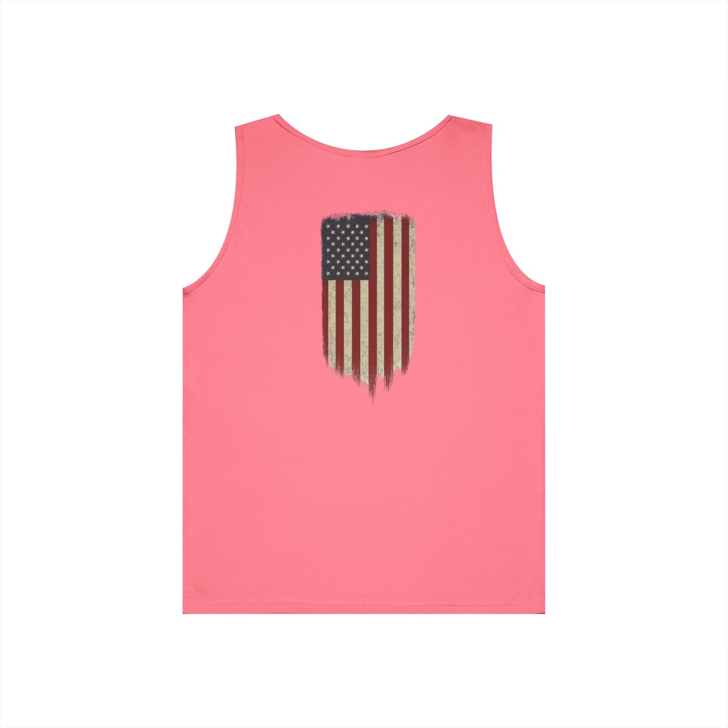 American Flag Tank Top (front logo + back design) – American Pride Shirt