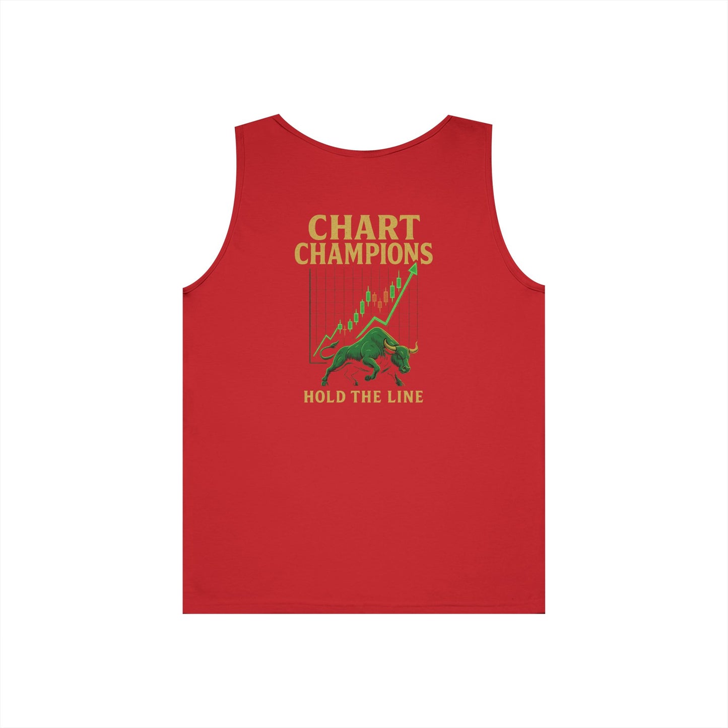 Chart Champions Tank Top (front logo + back design) – Investor Apparel