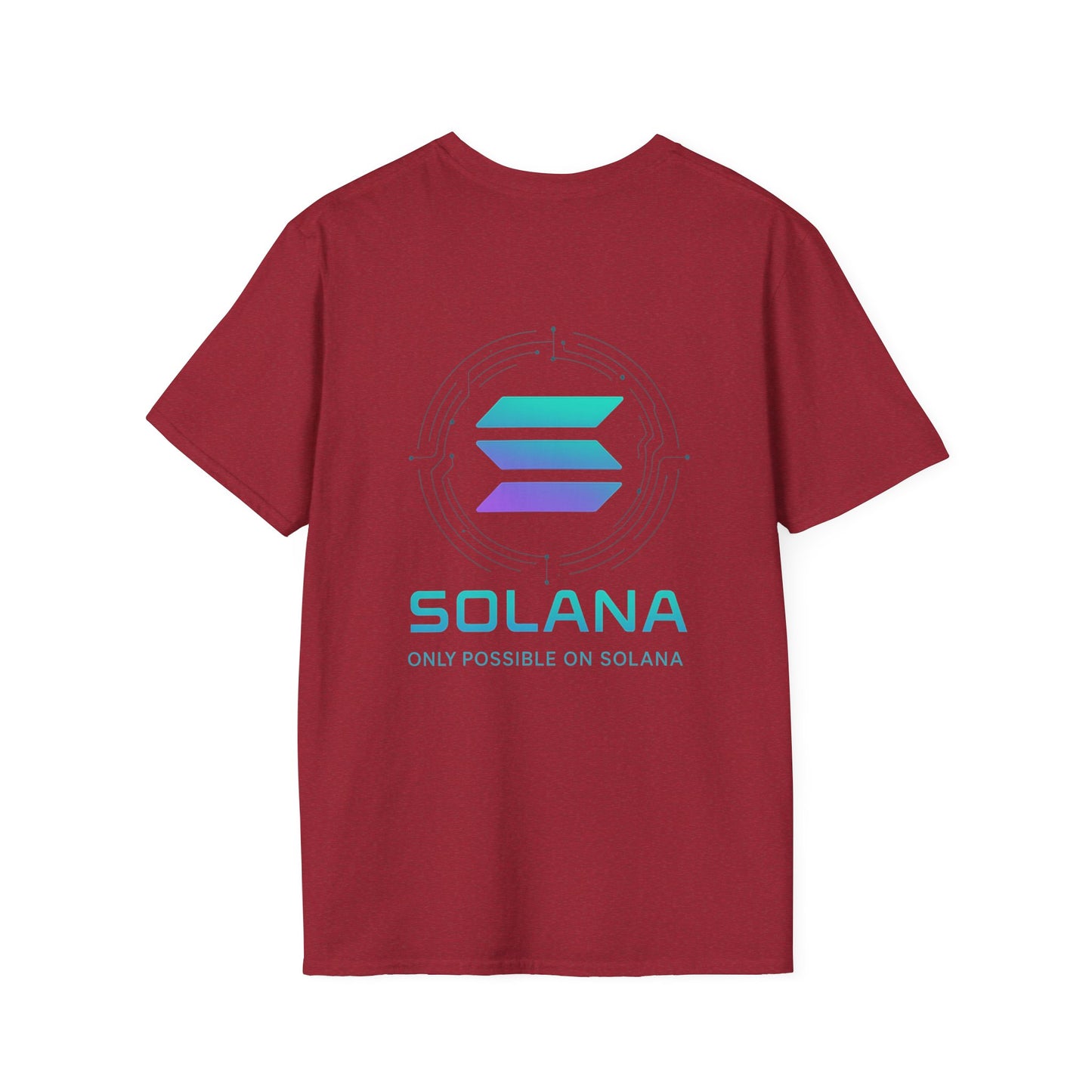Only Possible on Solana Tee (front logo + back design) – Crypto Vault Shirt