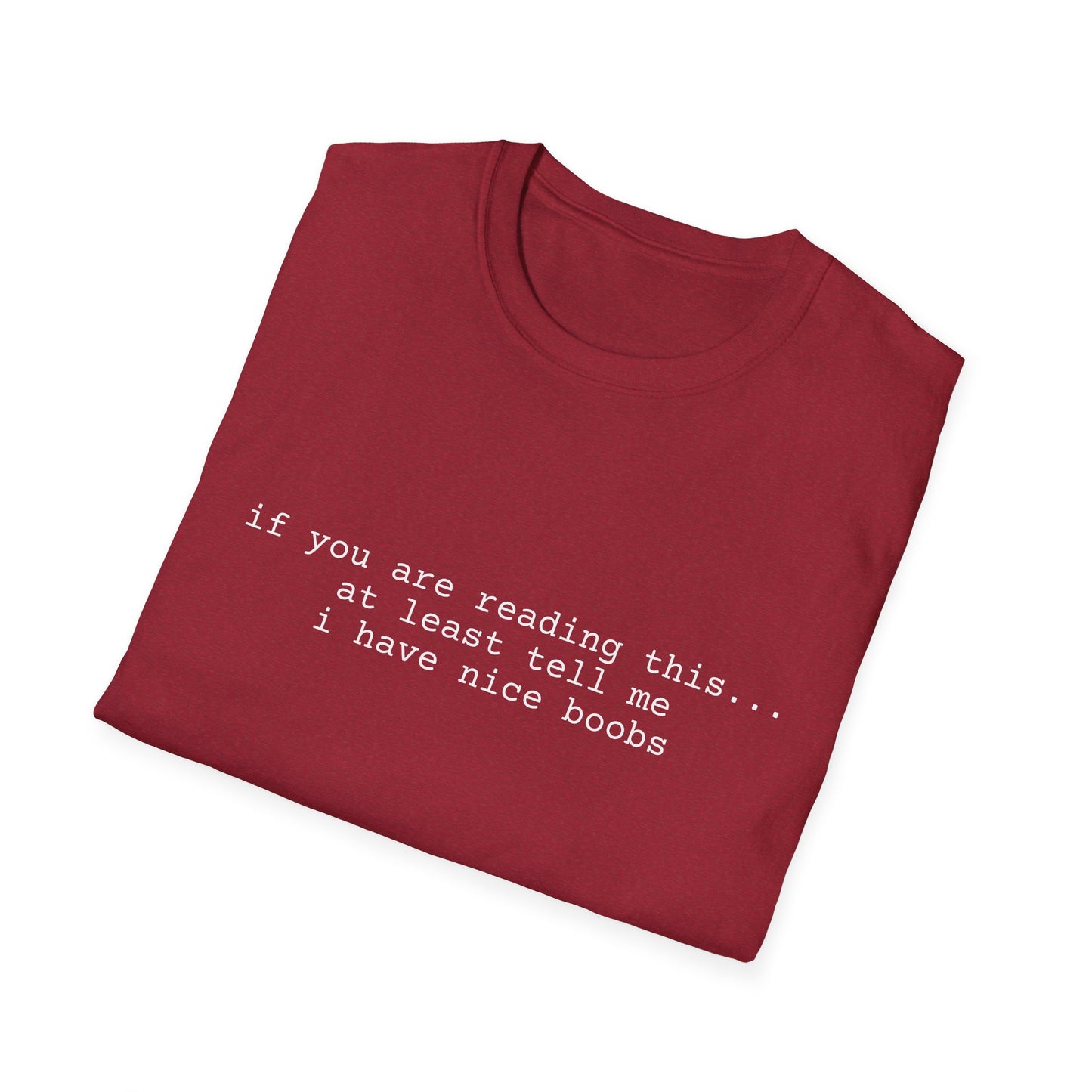 Nice boobs T-Shirt (front design) - Meme Apparel