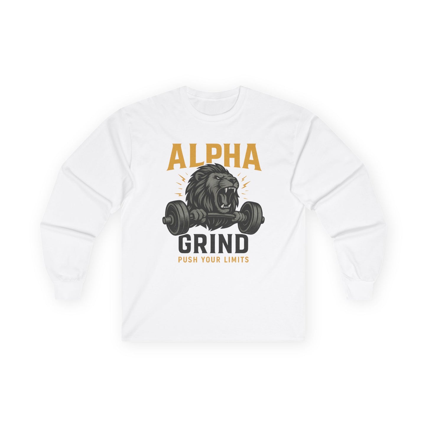 Push Your Limits Long Sleeve (front design) – Gym Apparel