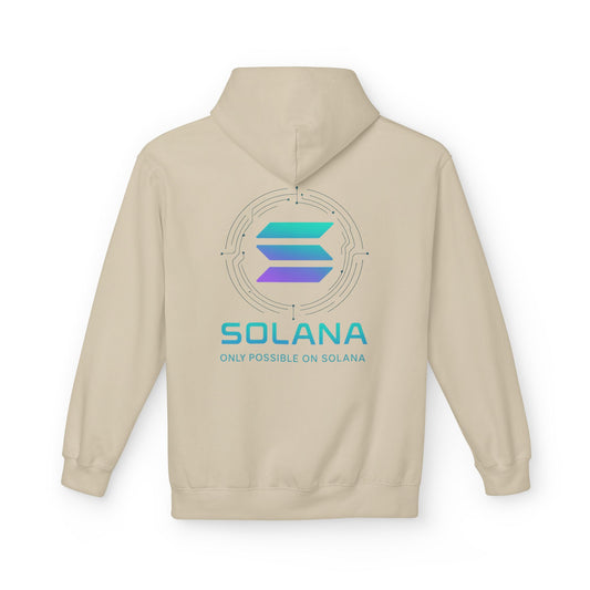 Only Possible on Solana Hoodie (front logo + back design) – Crypto Vault Pullover