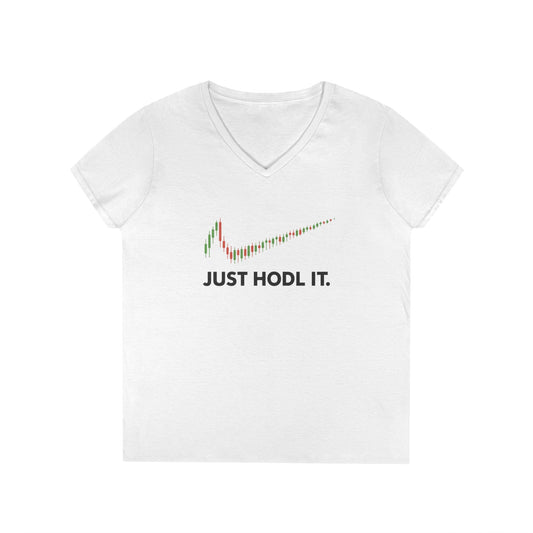 Just HODL It Tee (front design) – Crypto Vault V-Neck Shirt