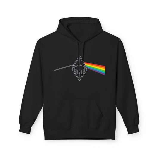 Ethereum Dark Side of the Moon Hoodie (front design) – Crypto Vault Pullover