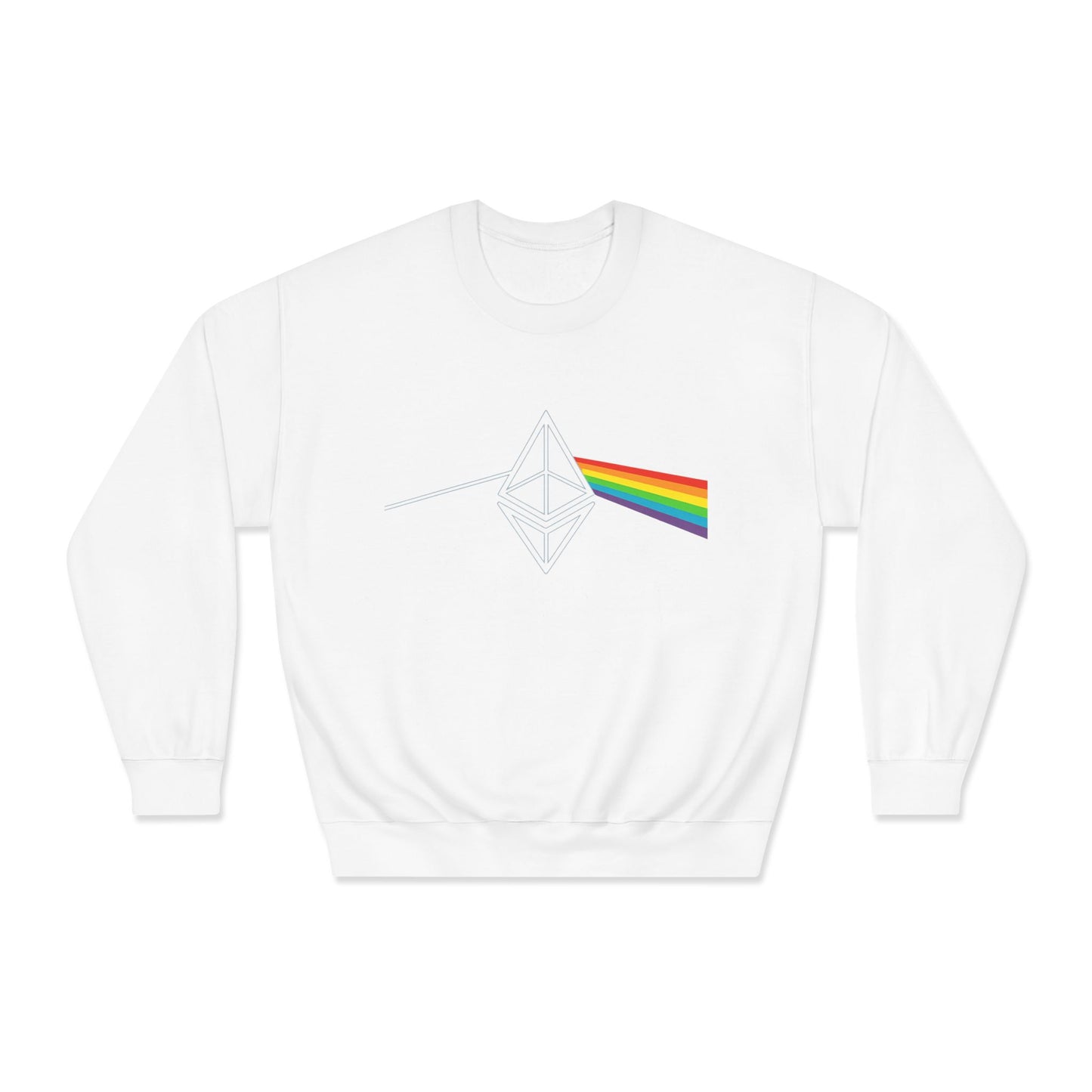 Ethereum Dark Side of the Moon Crewneck Sweatshirt (front design) – Crypto Vault Pullover