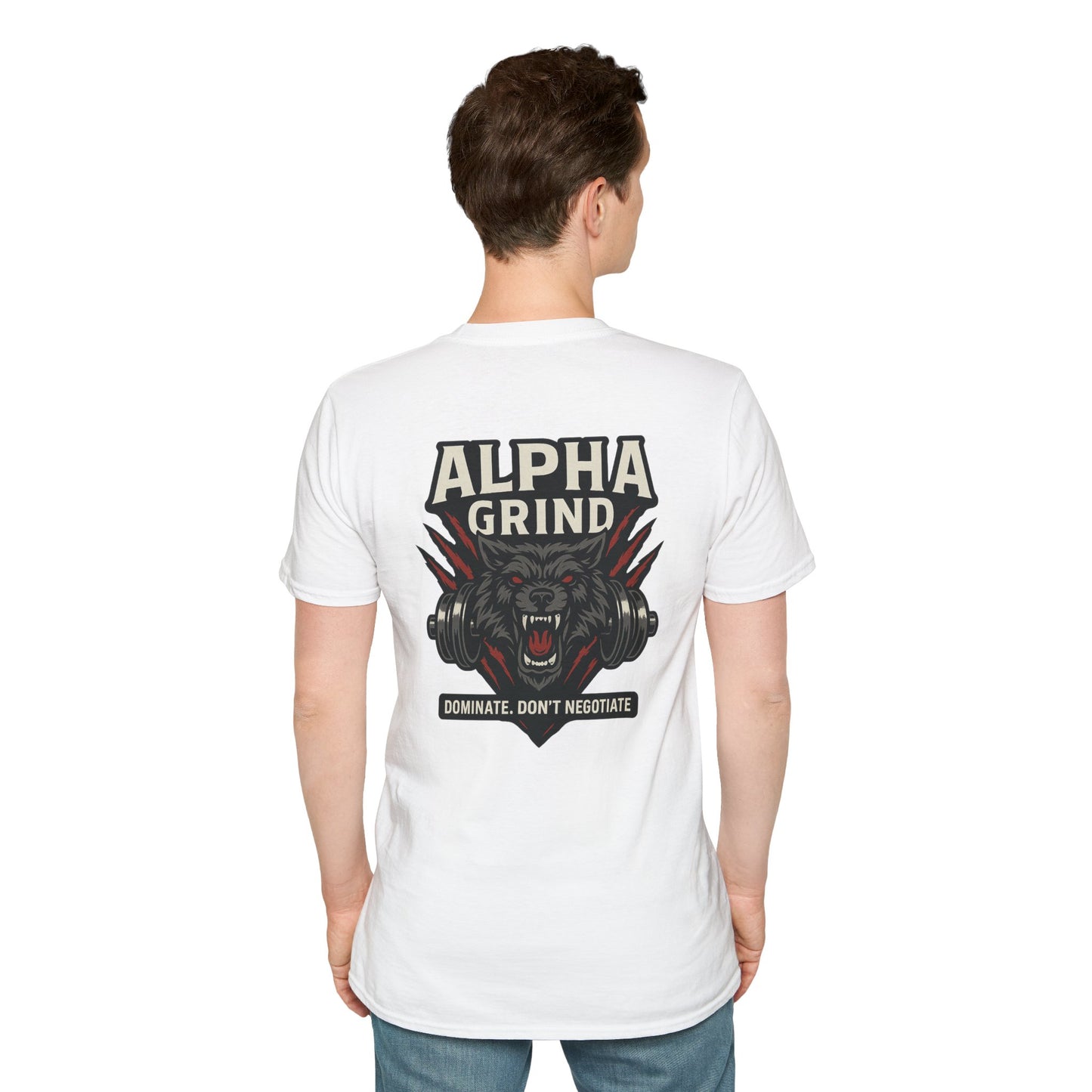 Dominate T-Shirt (front logo + back design) – Gym Apparel