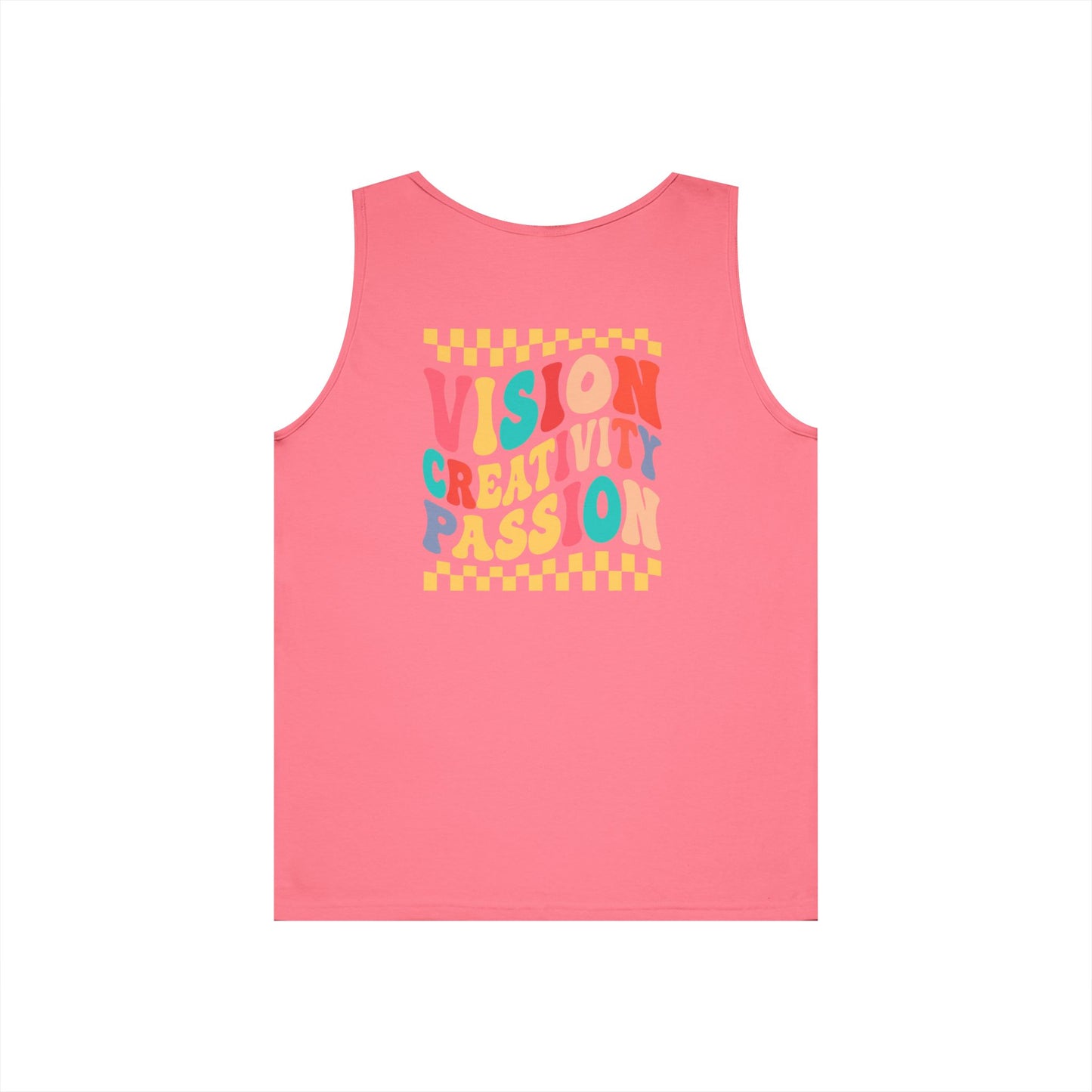 Vision Creativity Passion Tank Top (front logo + back design) – Meme Culture Shirt