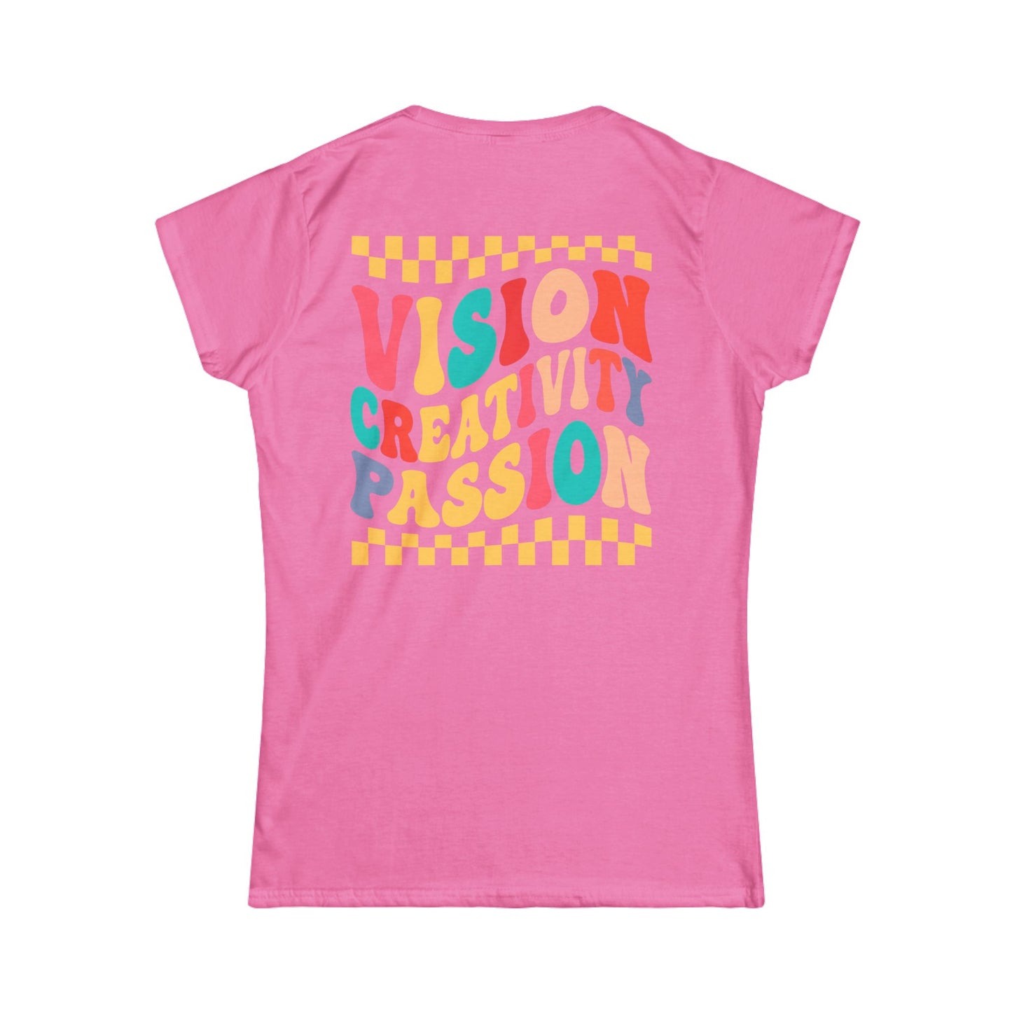 Vision Creativity Passion Tee (front logo + back design) – Meme Culture Women’s T-Shirt