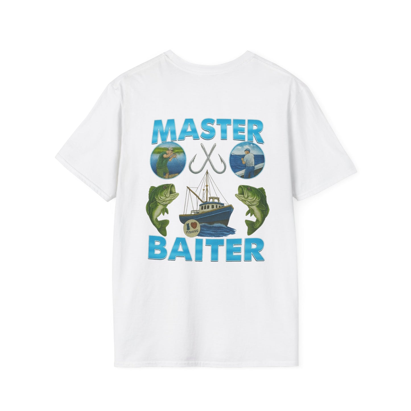 Master Baiter T-Shirt (front logo + back design) - Meme Apparel