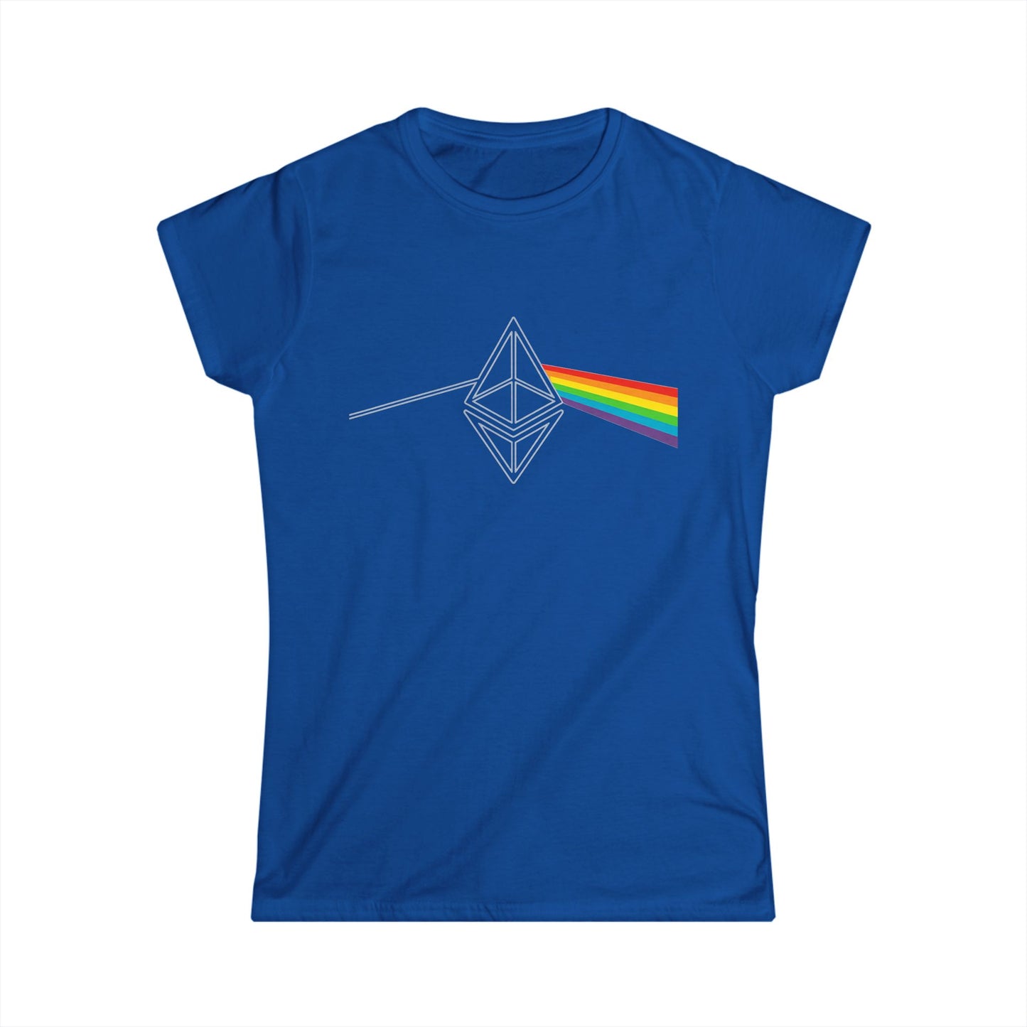 Ethereum Dark Side of the Moon Tee (front design) – Crypto Vault Women’s Shirt