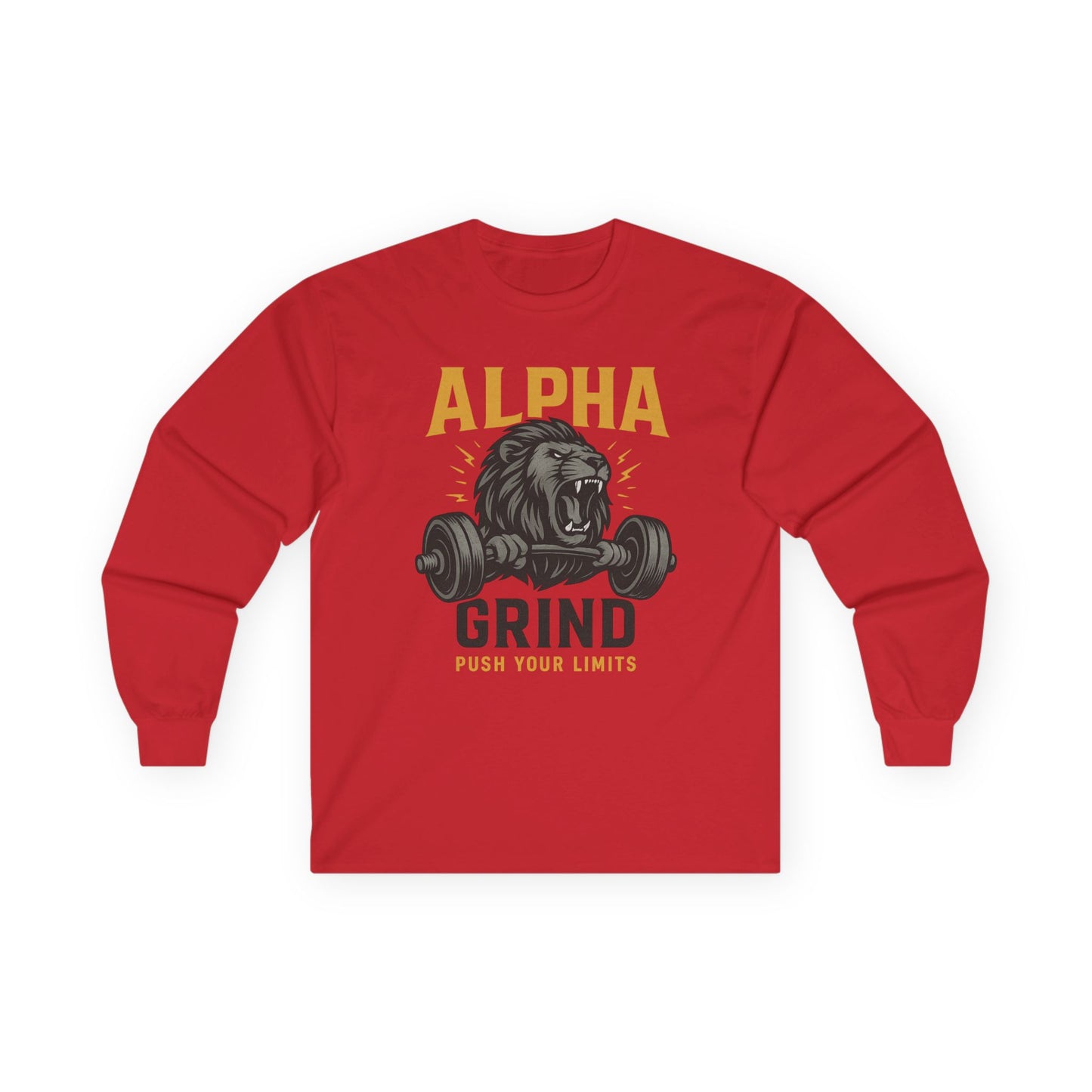 Push Your Limits Long Sleeve (front design) – Gym Apparel