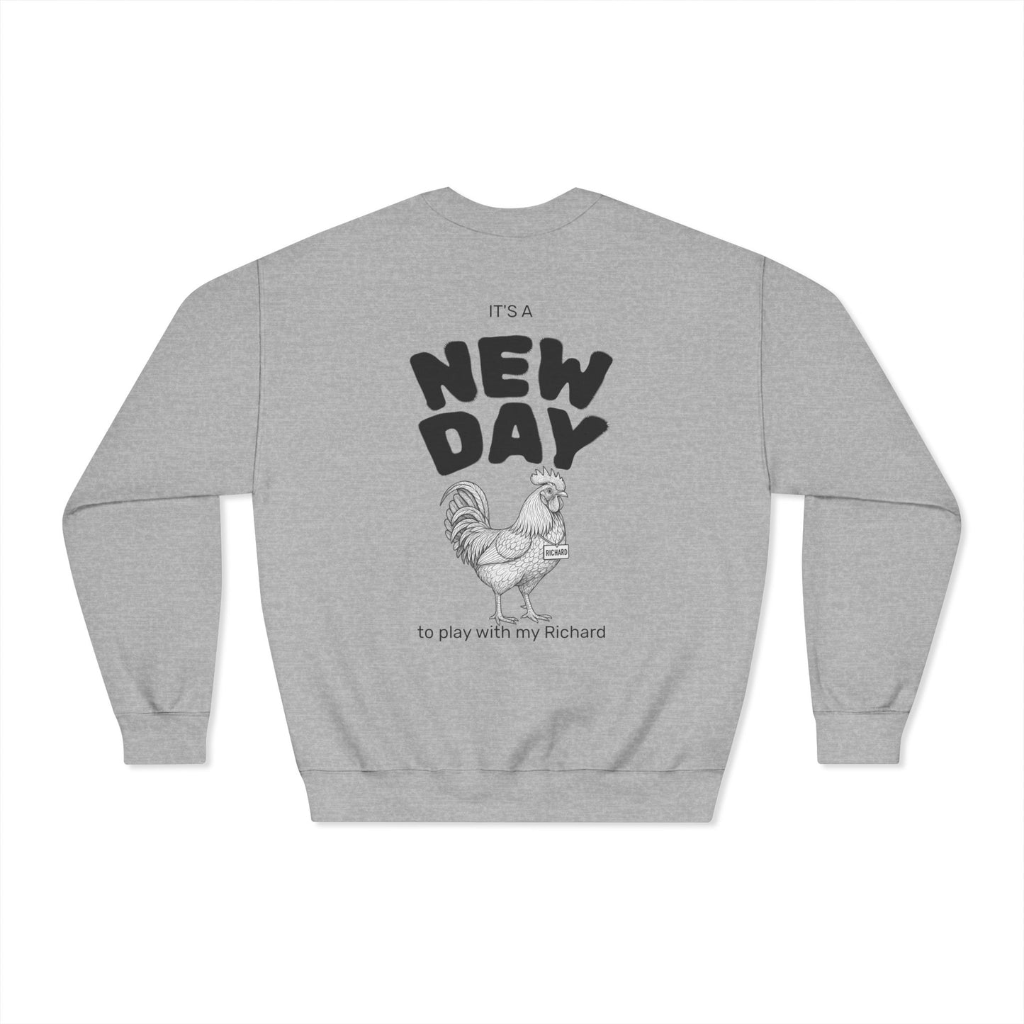 Richard Dryblend Crewneck Sweatshirt (front logo + back design) - Meme Apparel