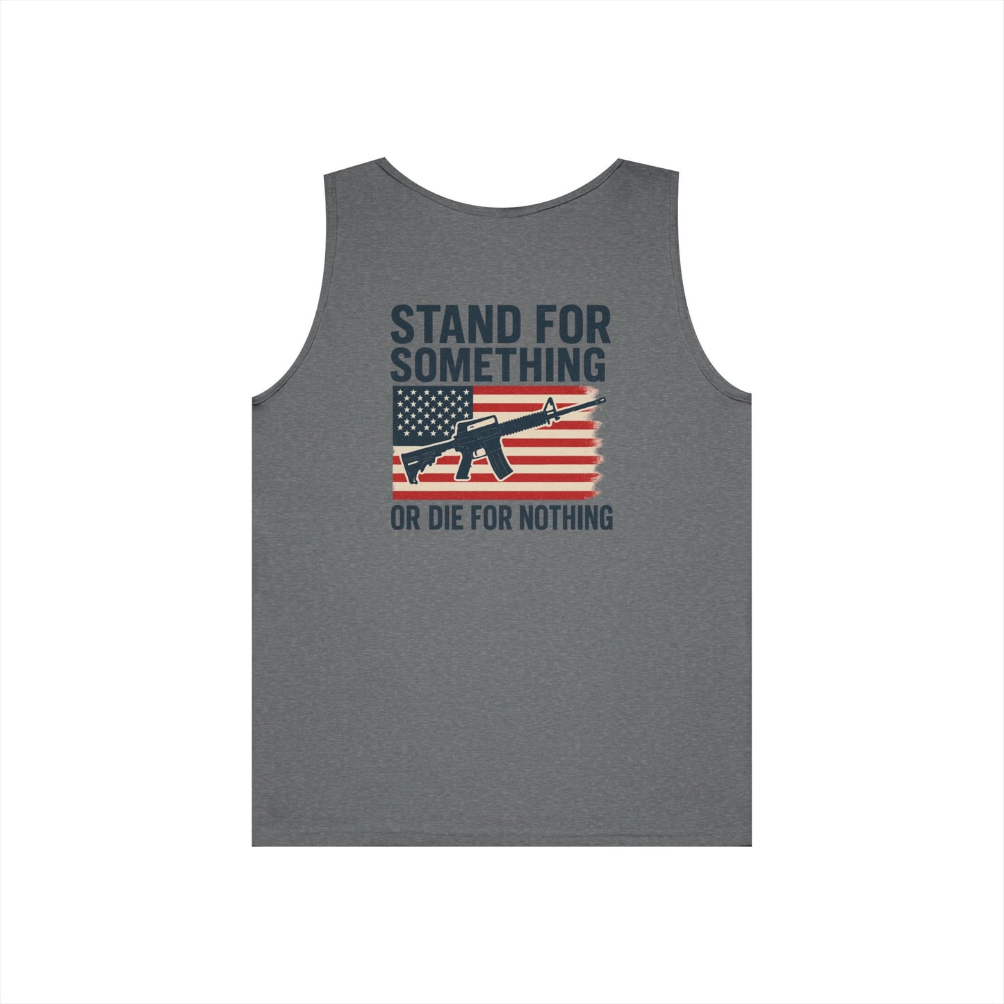 Stand for Something Tank Top (front logo + back design) – American Pride Shirt