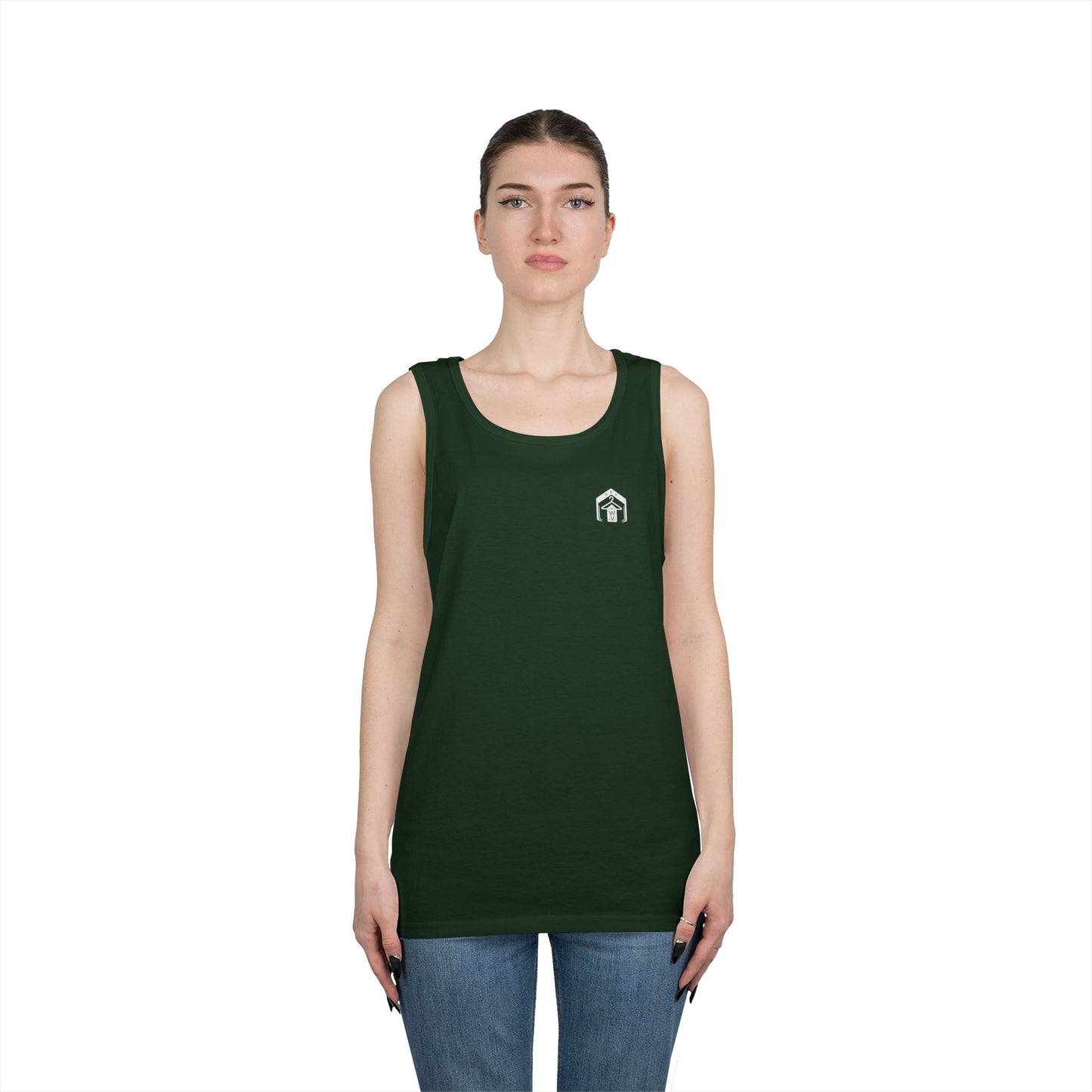 American Flag Tank Top (front logo + back design) – American Pride Shirt