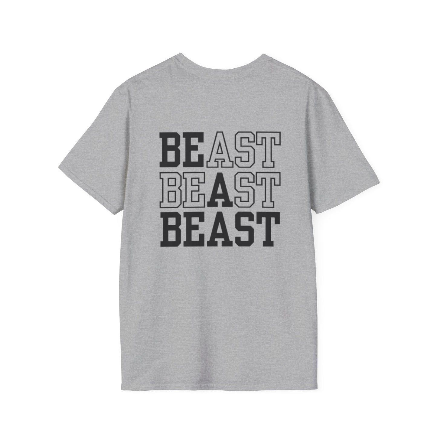 Be a Beast Tee (front logo + back design) – Discipline Club Shirt