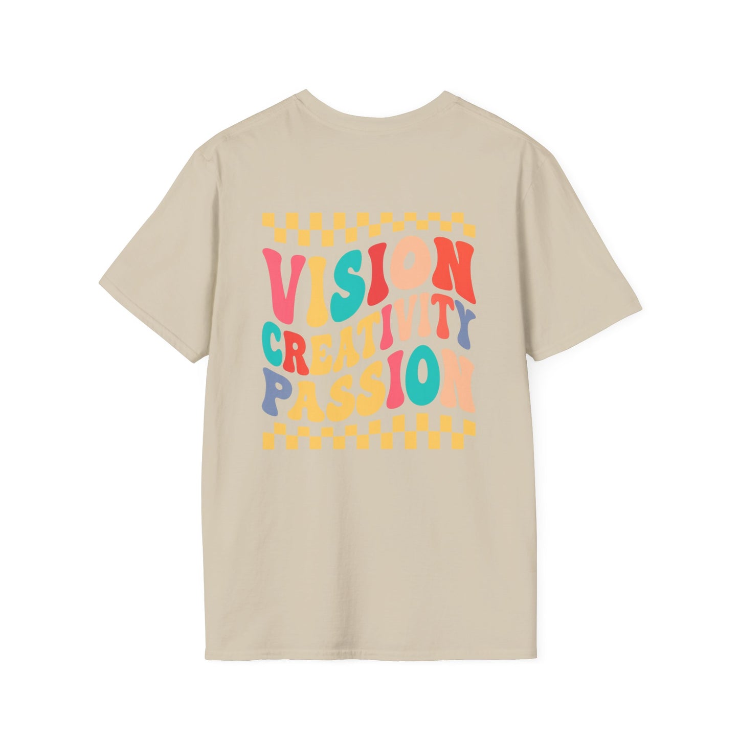 Vision Creativity Passion Tee (front logo + back design) – Meme Culture Shirt