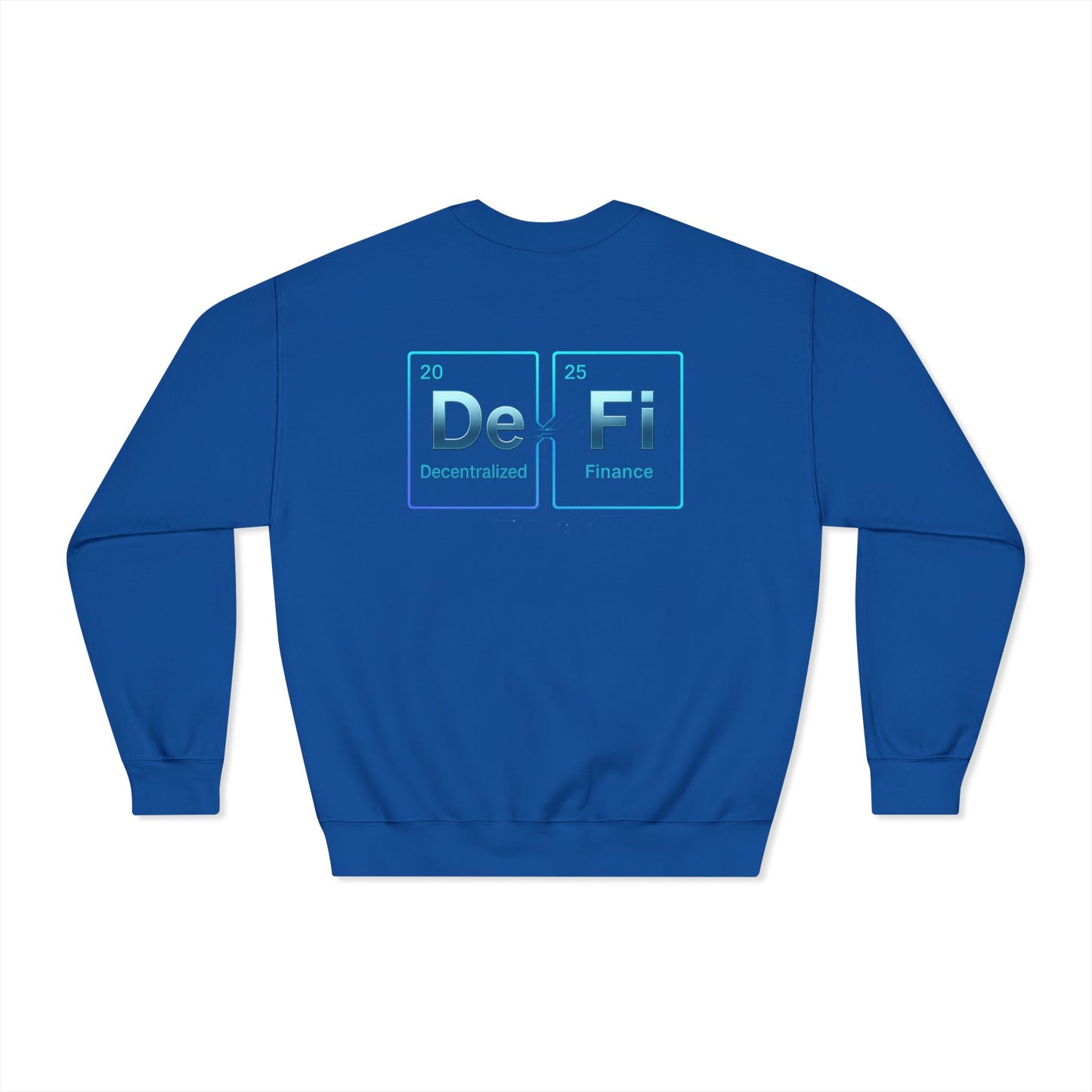 Decentralized Finance Crewneck Sweatshirt (front logo + back design) – Crypto Vault Pullover