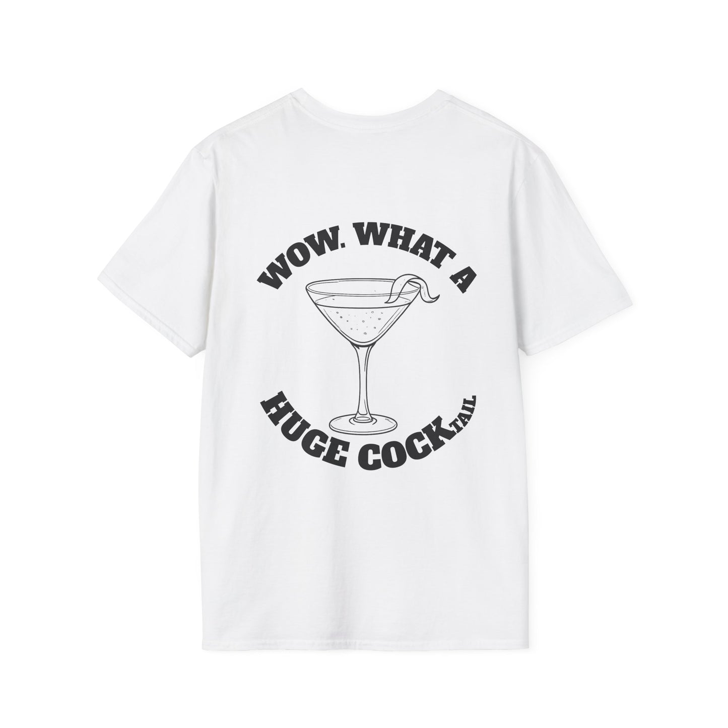 Huge Cocktail T-Shirt (front logo + back design) - Meme Apparel