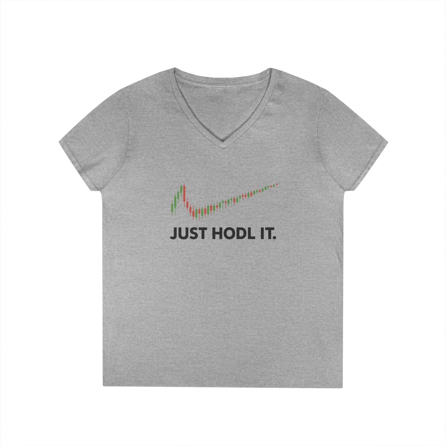 Just HODL It Tee (front design) – Crypto Vault V-Neck Shirt