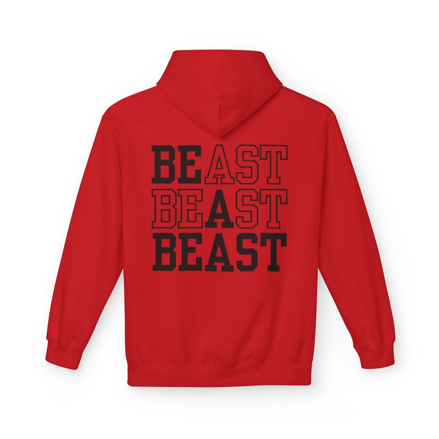 Be a Beast Hoodie (front logo + back design) – Discipline Club Pullover