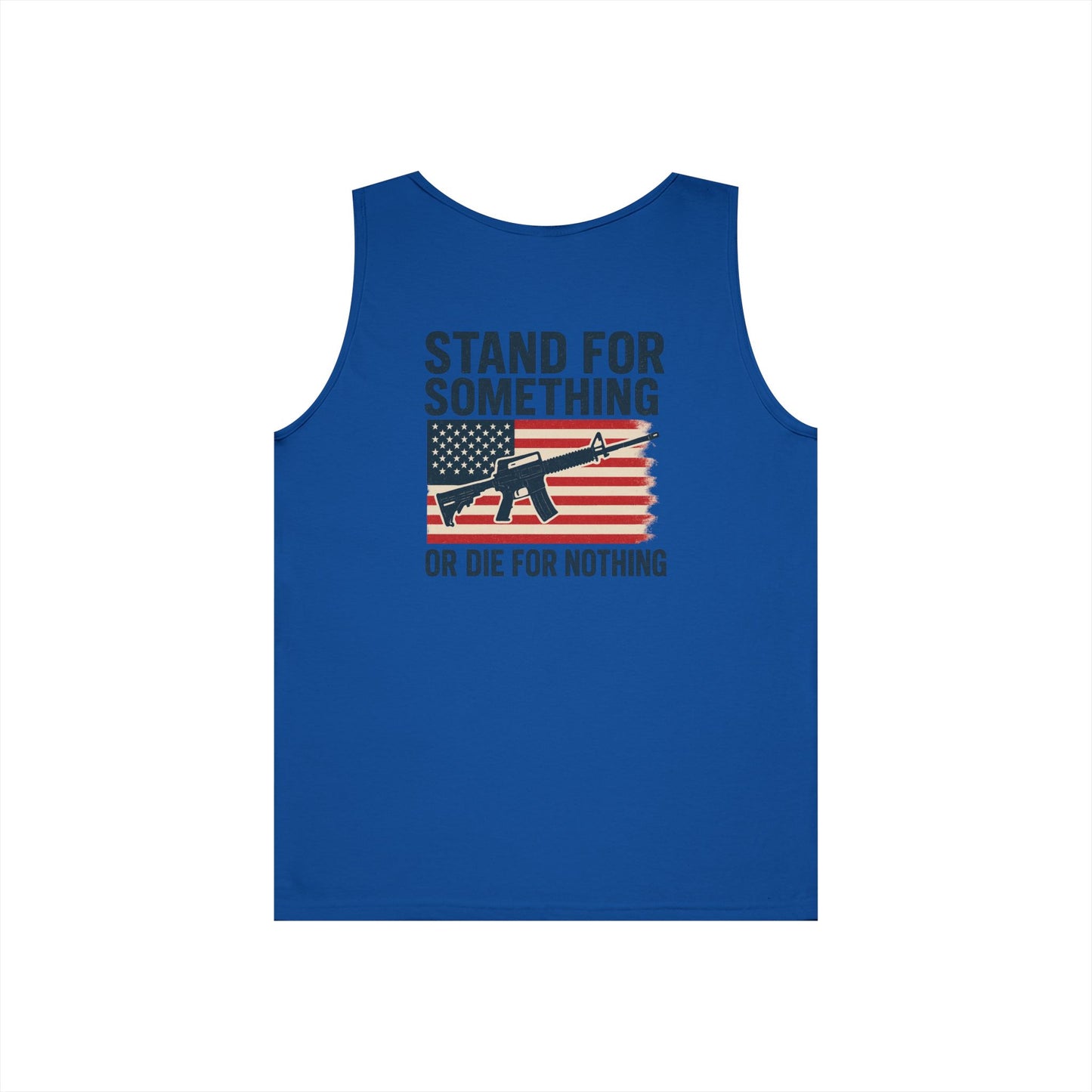 Stand for Something Tank Top (front logo + back design) – American Pride Shirt