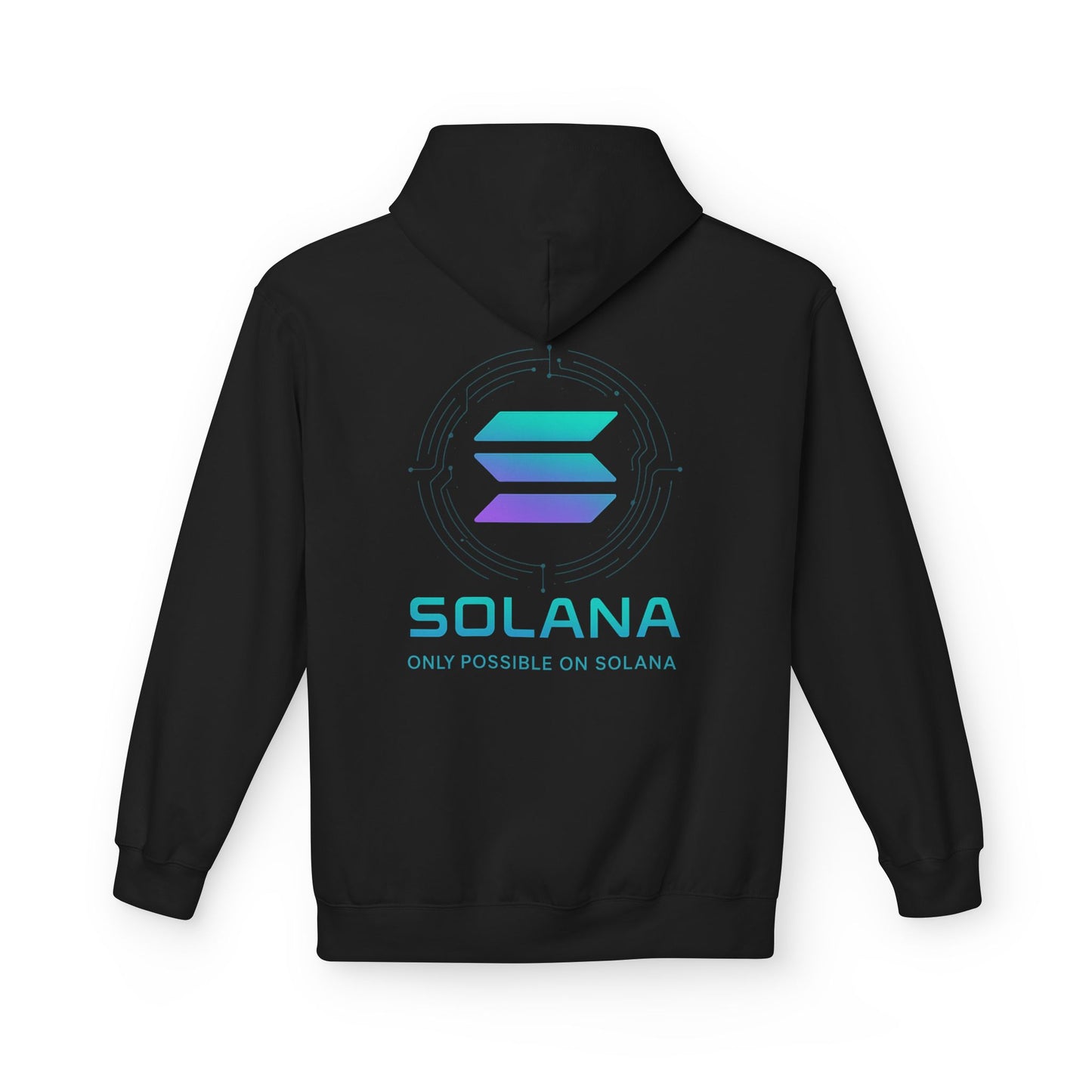 Only Possible on Solana Hoodie (front logo + back design) – Crypto Vault Pullover