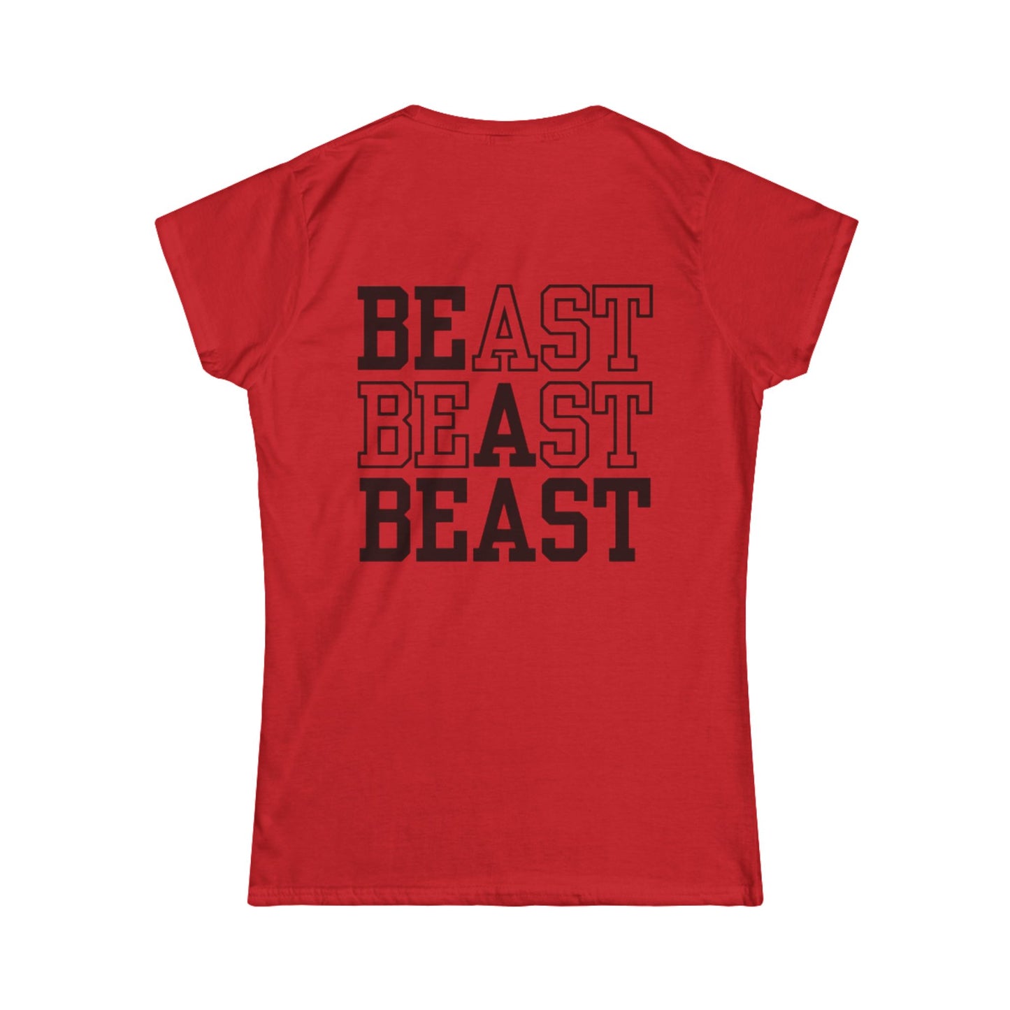 Be a Beast Tee (front logo + back design) – Discipline Club Women’s Shirt