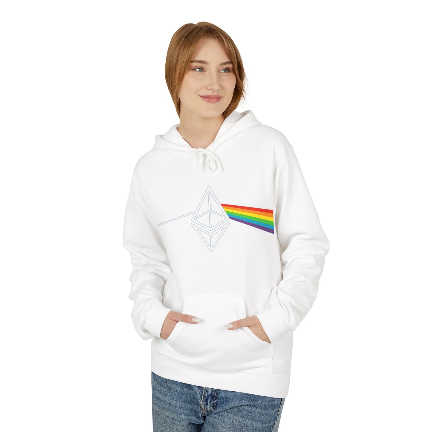 Ethereum Dark Side of the Moon Hoodie (front design) – Crypto Vault Pullover