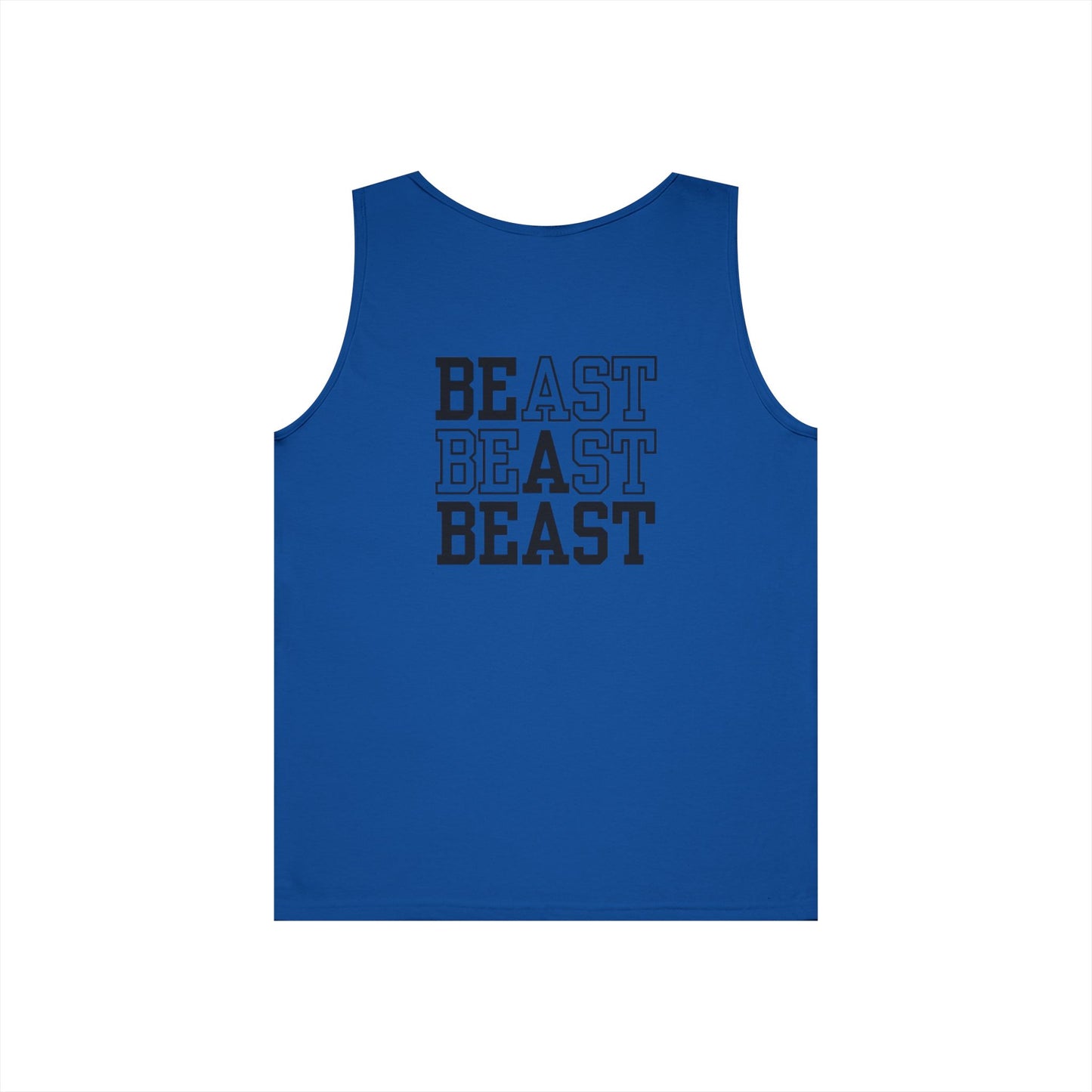 Be a Beast Tank Top (front logo + back design) – Discipline Club Shirt