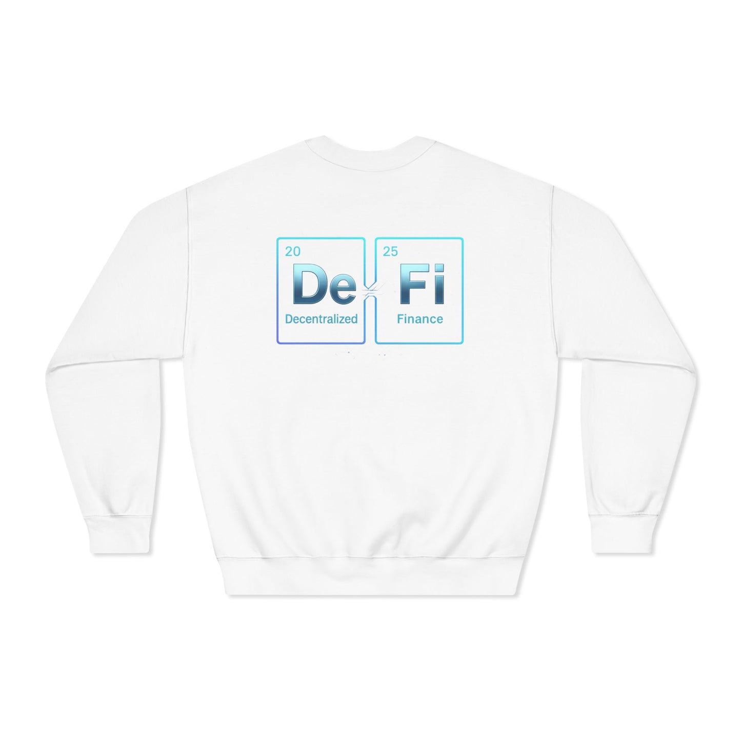 Decentralized Finance Crewneck Sweatshirt (front logo + back design) – Crypto Vault Pullover