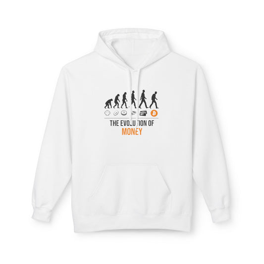The Evolution of Money Hoodie (front design) – Crypto Vault Pullover