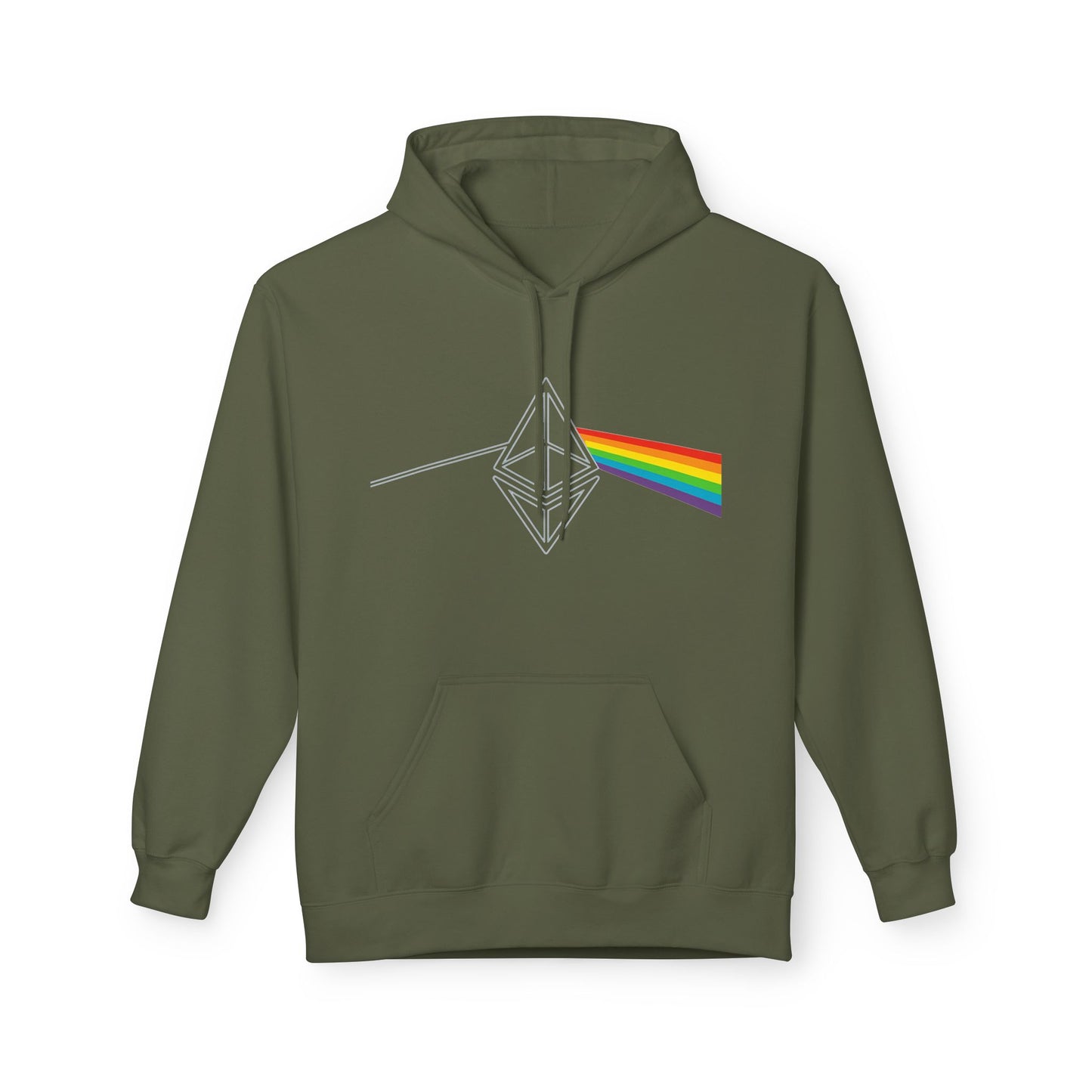 Ethereum Dark Side of the Moon Hoodie (front design) – Crypto Vault Pullover