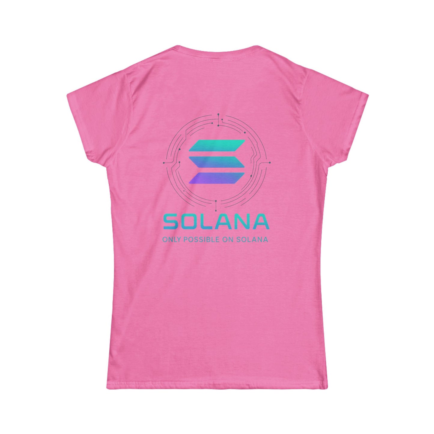 Only Possible on Solana Tee (front logo + back design) – Crypto Vault Women’s Shirt