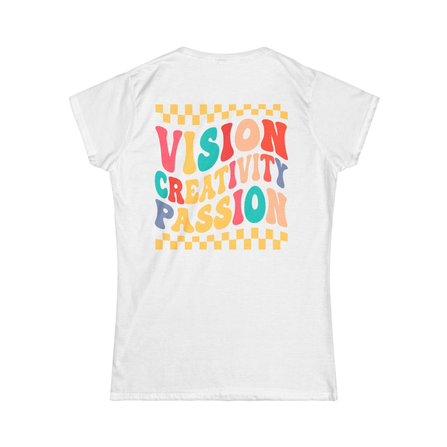 Vision Creativity Passion Tee (front logo + back design) – Meme Culture Women’s T-Shirt