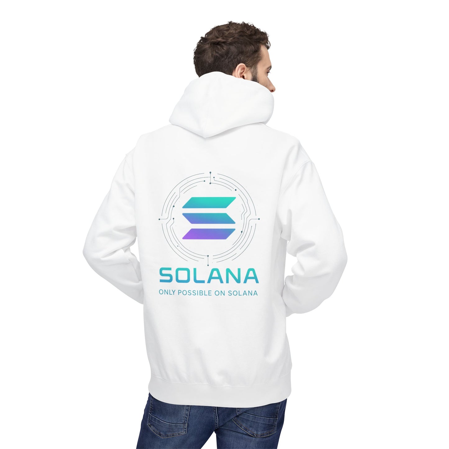 Only Possible on Solana Hoodie (front logo + back design) – Crypto Vault Pullover