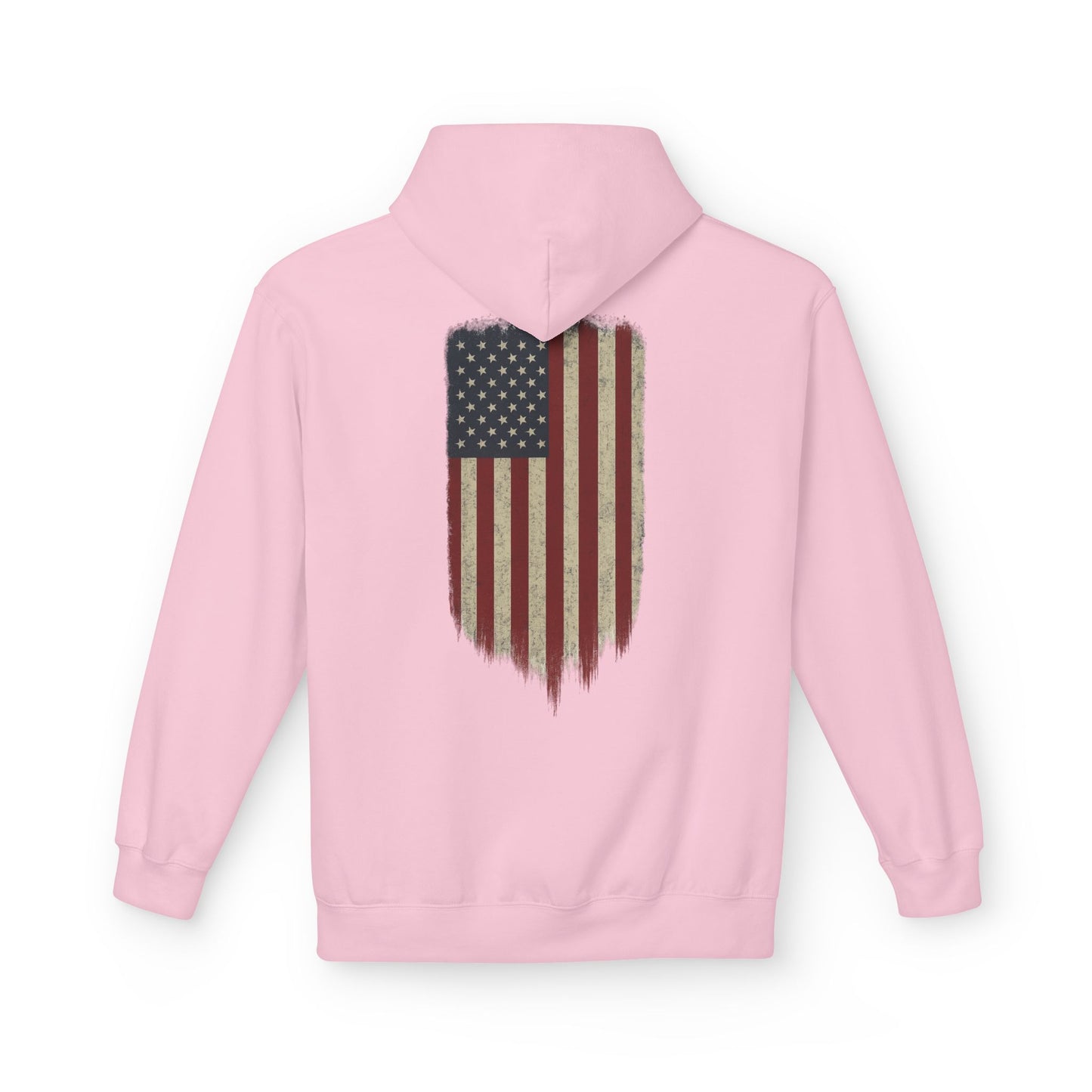 American Flag Hoodie (front logo + back design) – American Pride Pullover