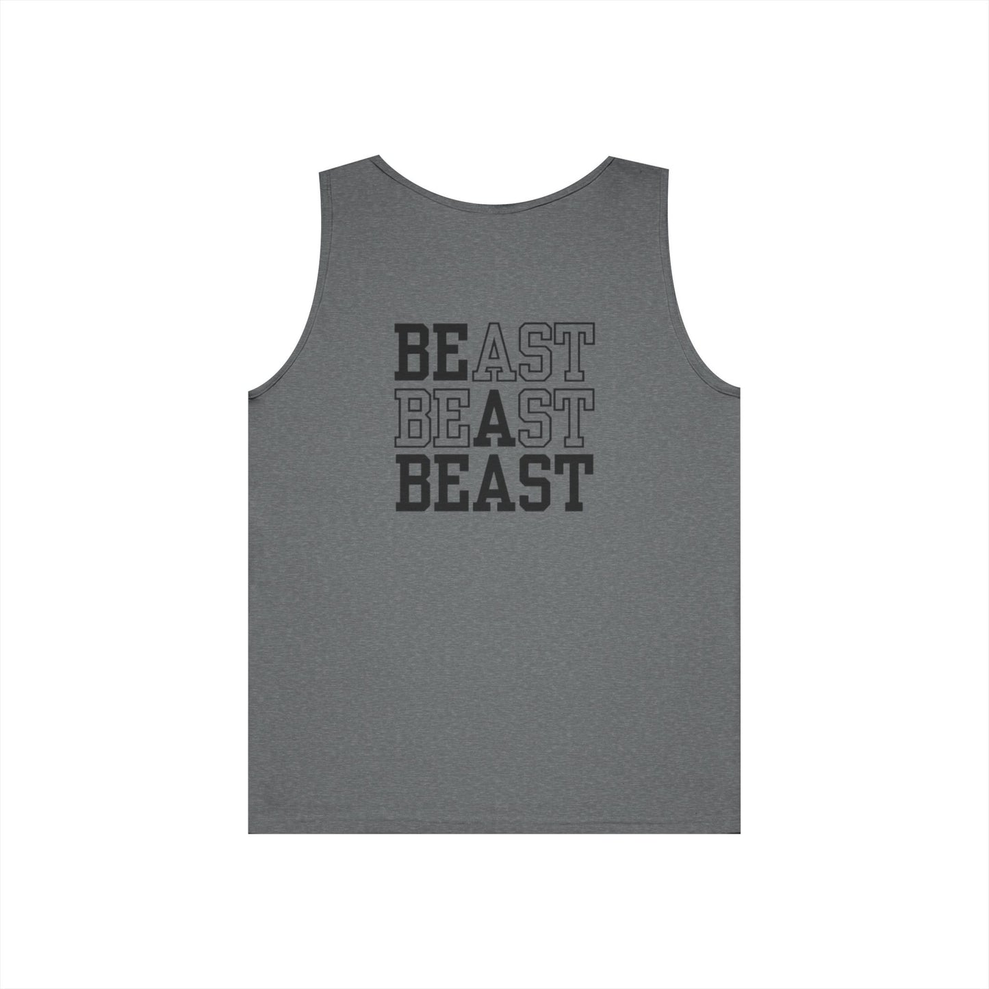 Be a Beast Tank Top (front logo + back design) – Discipline Club Shirt