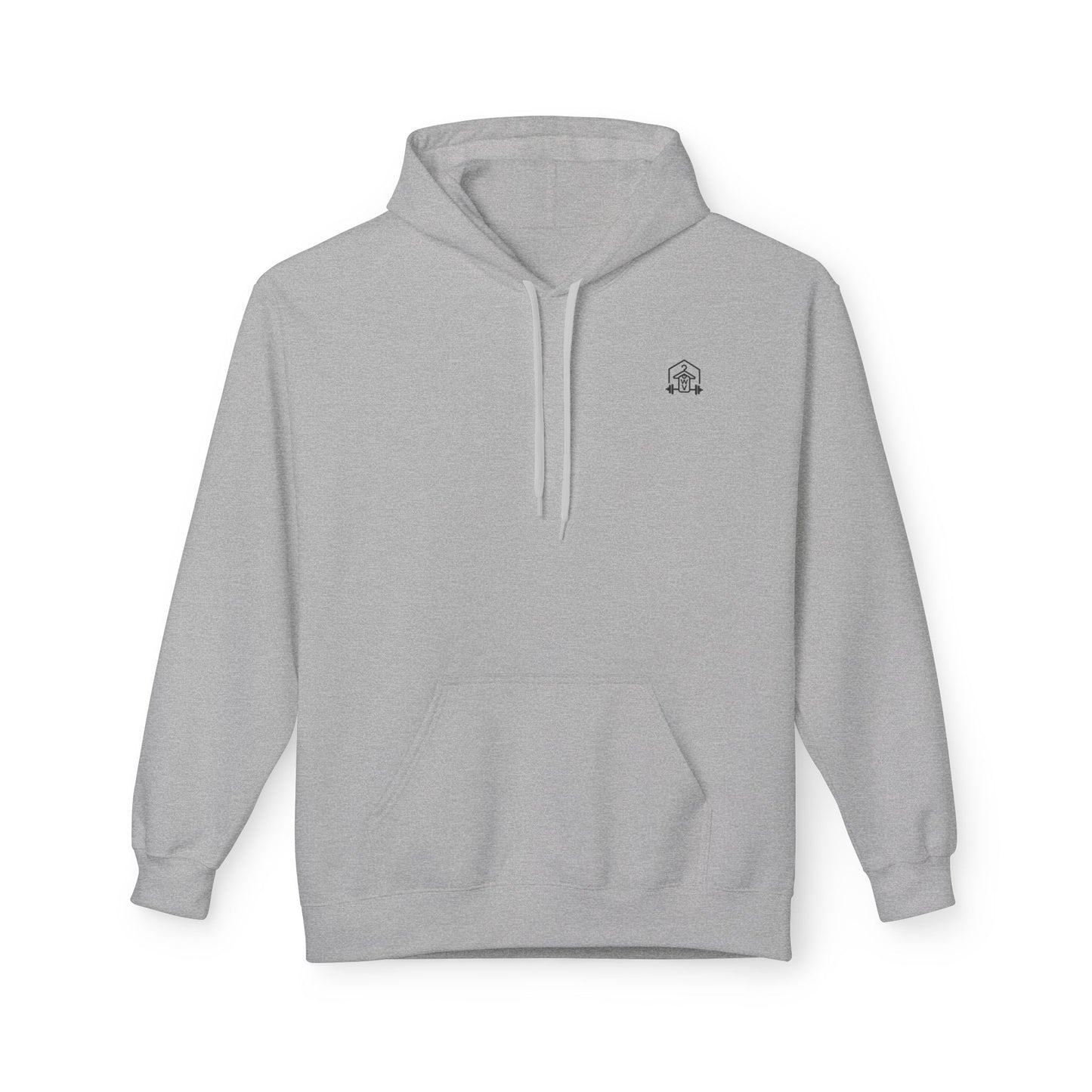 Train, Train, Train Midweight Softstyle Fleece Hoodie (front logo + back design) – Gym Apparel