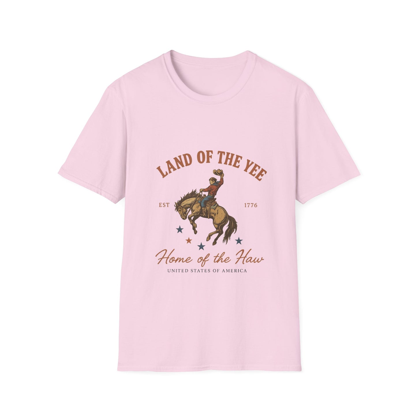 Land of the Yee, Home of the Haw Tee (front design) – American Pride Country Streetwear