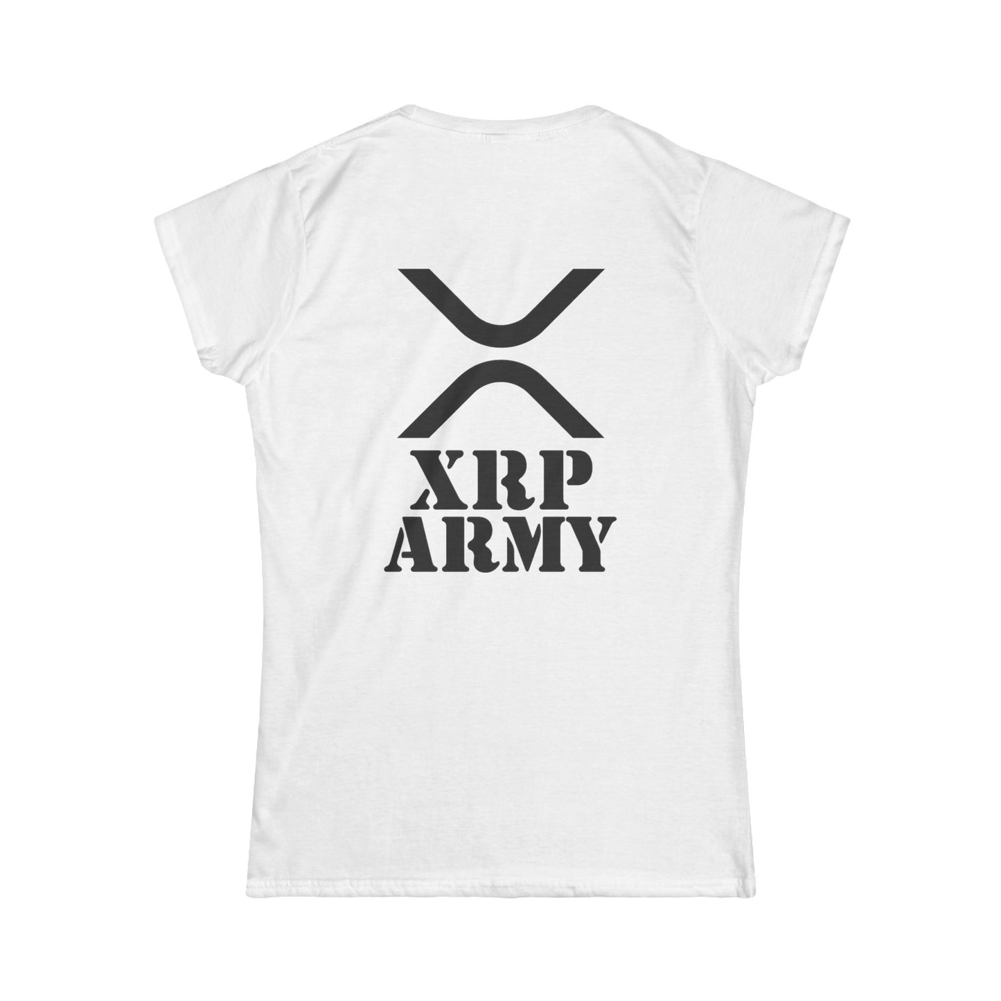 XRP Army Tee (front logo + back design) – Crypto Vault Women’s Shirt