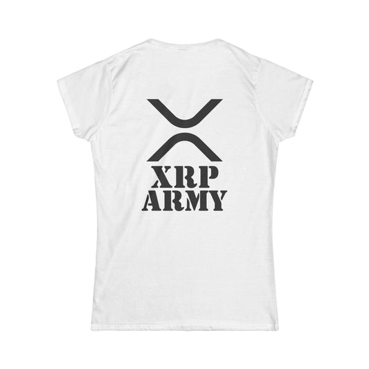 XRP Army Tee (front logo + back design) – Crypto Vault Women’s Shirt