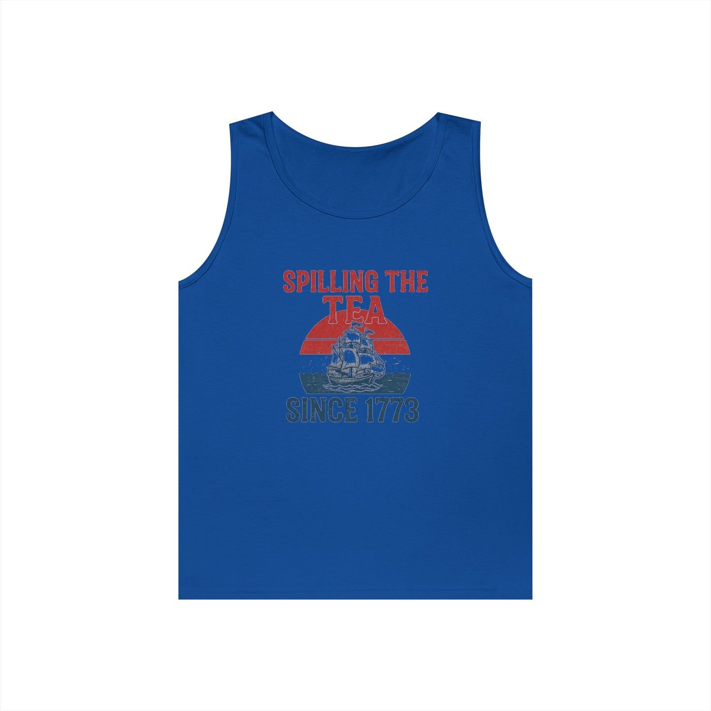 Spillin’ the Tea Since 1773 Tank Top (front design) – American Pride Shirt