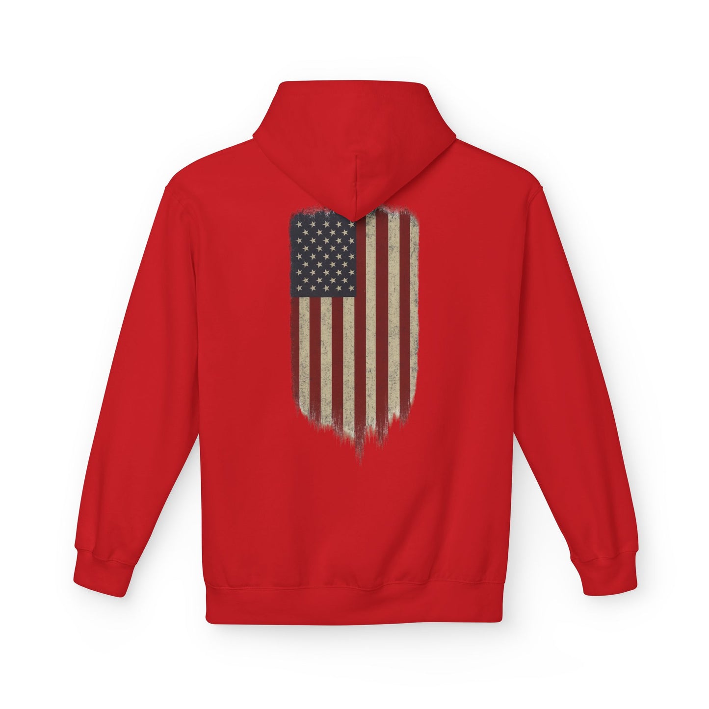 American Flag Hoodie (front logo + back design) – American Pride Pullover