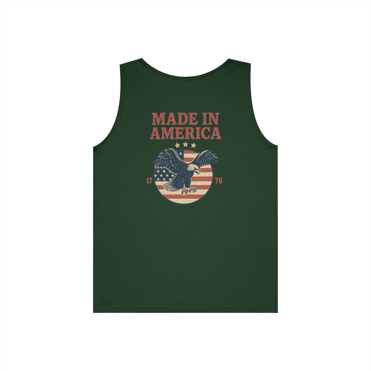 Made in America Tank Top (front logo + back design) – American Pride Shirt