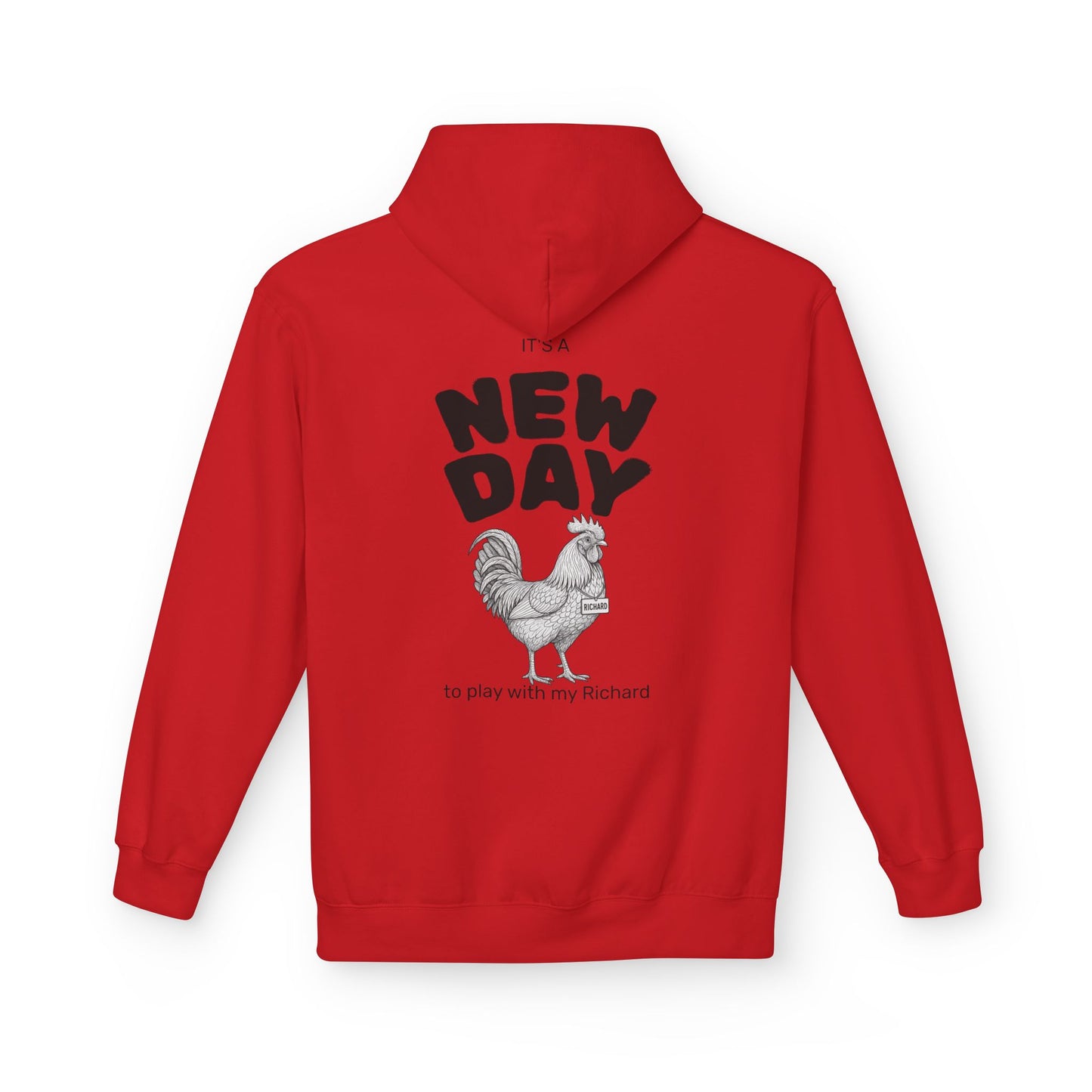 Richard Midweight Softstyle Fleece Hoodie (front logo + back design) - Meme Apparel